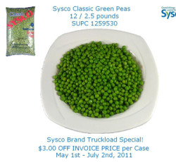 Hotel Food Supplies: Green Peas 12 x 2.5 lb